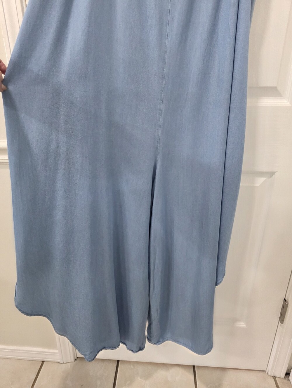 CATO Plus Size Chambray Genie Jumpsuit 26/28W 4X - Picture 6 of 15